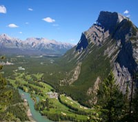 Aerial Mountain View 